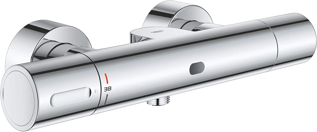 Mitigeur thermostatique avec detécteur de mouvement infrarouge pour la douche