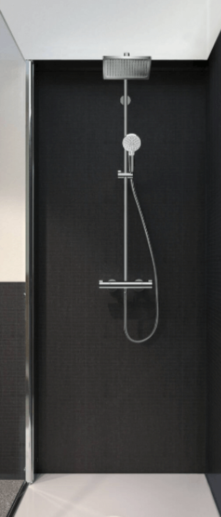 Colonne de douche Hansgrohe Crometta E 240 avec mitigeur thermostatique