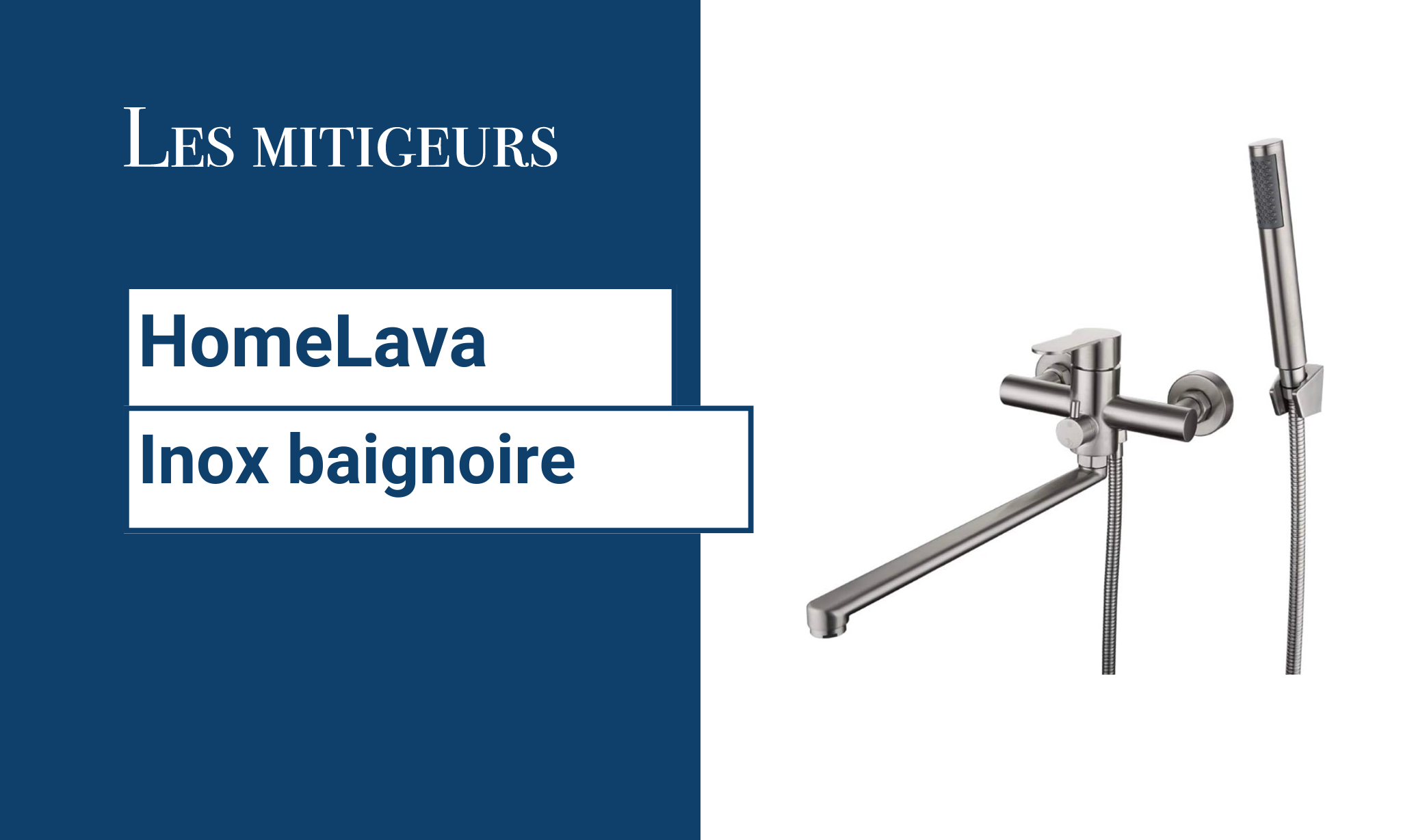 Avis Mitigeur HomeLava acier inoxydable brosse baignoire